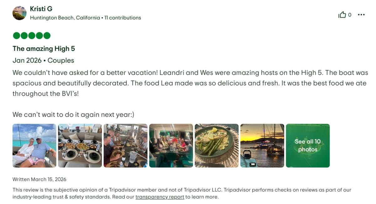HIGH 5 guest review