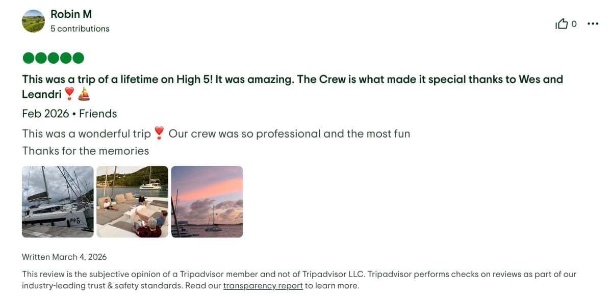 HIGH 5 guest review