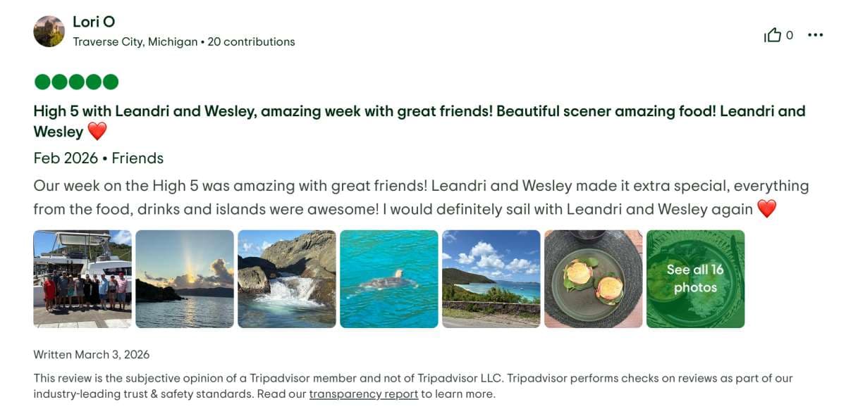 HIGH 5 guest review