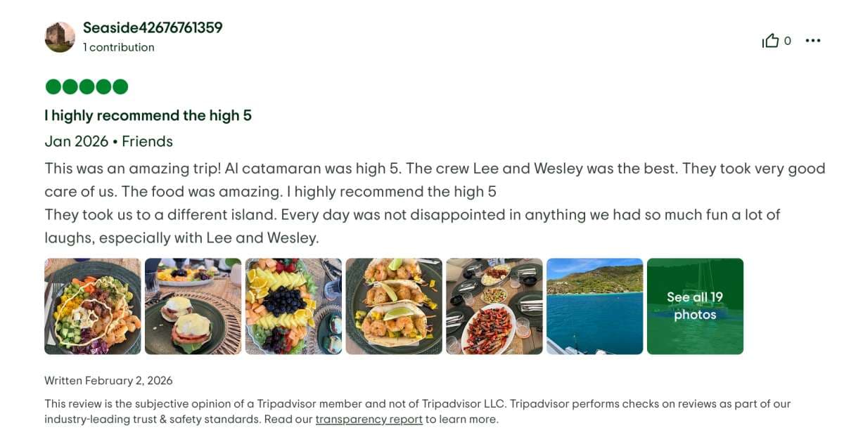 HIGH 5 guest review