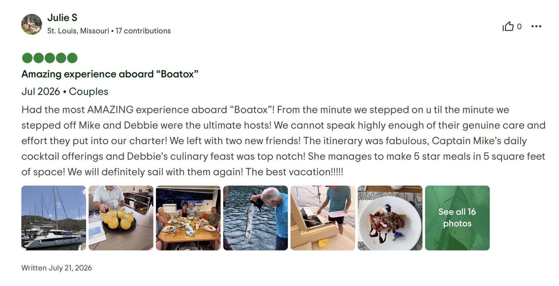 Boatox guest review