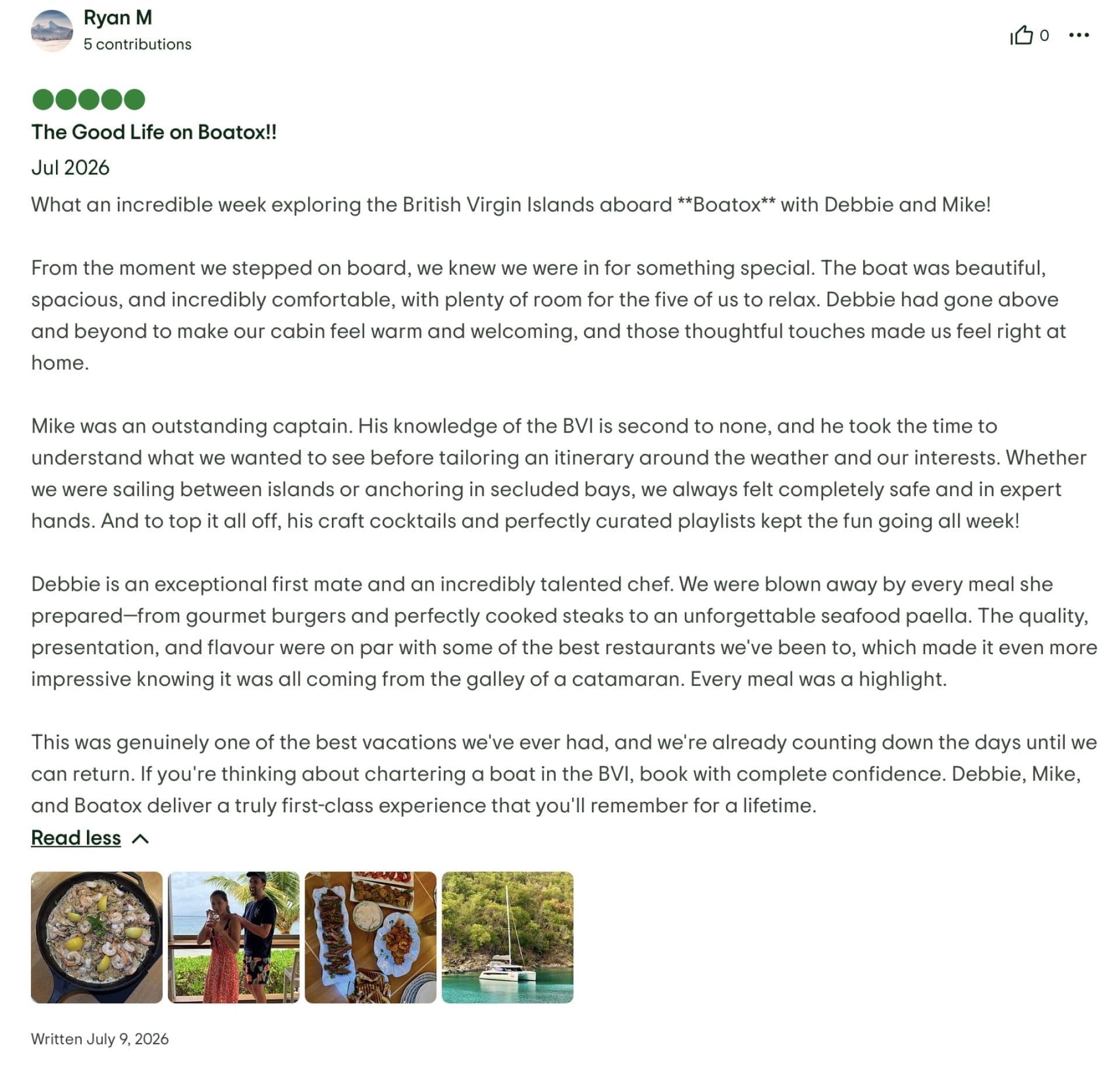 Boatox guest review
