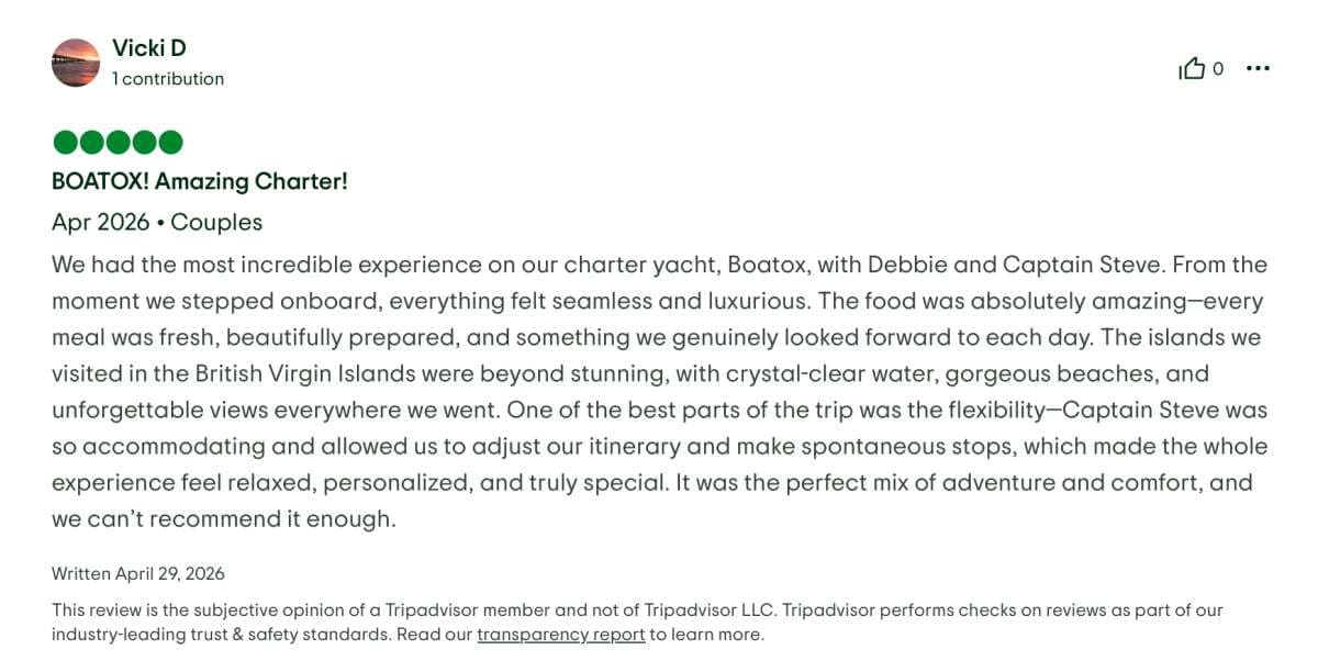 Boatox guest review