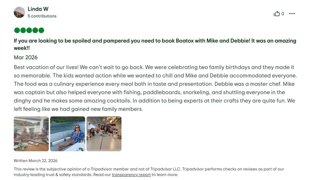 Boatox guest review