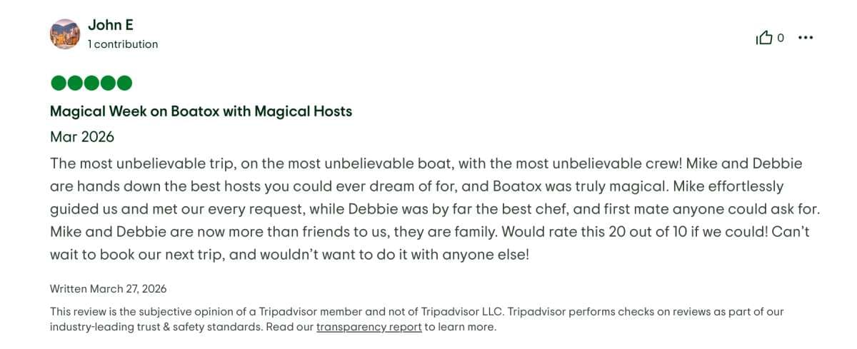 Boatox guest review