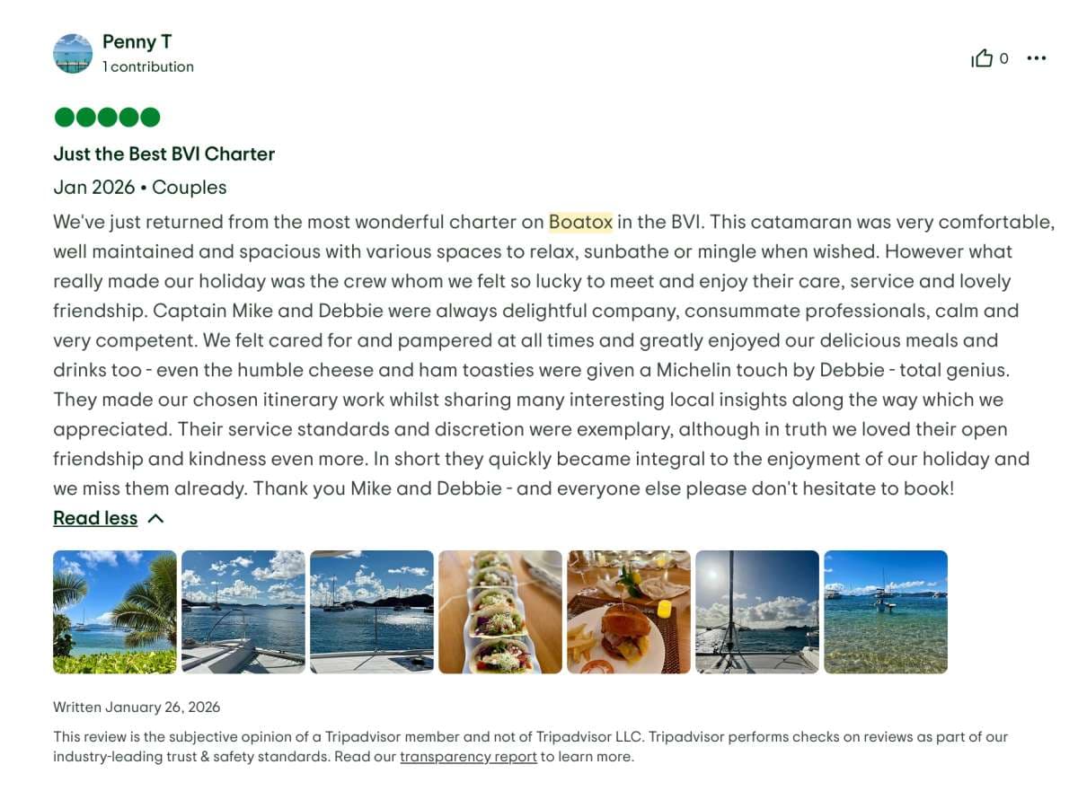 Boatox guest review