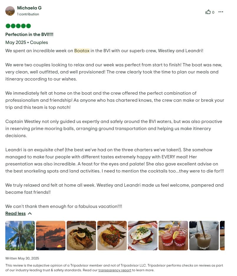 Boatox guest review