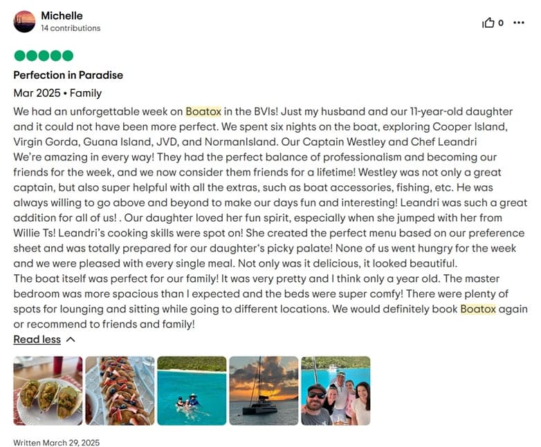 Boatox guest review