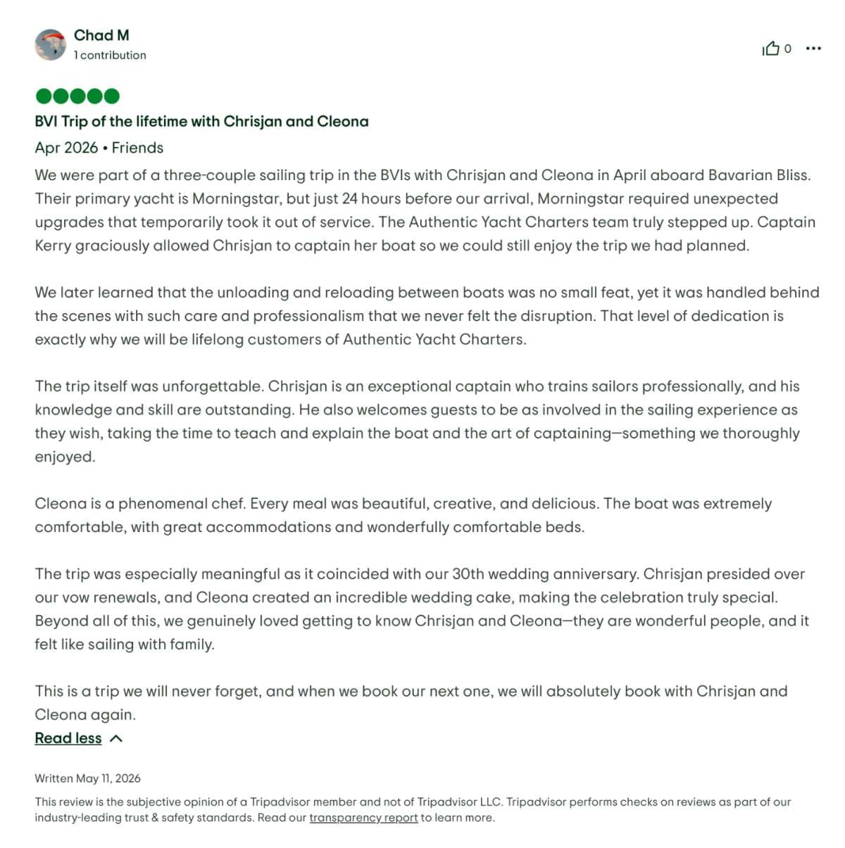 Morning Star guest review
