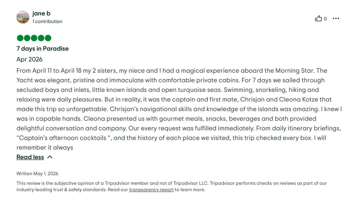 Morning Star guest review