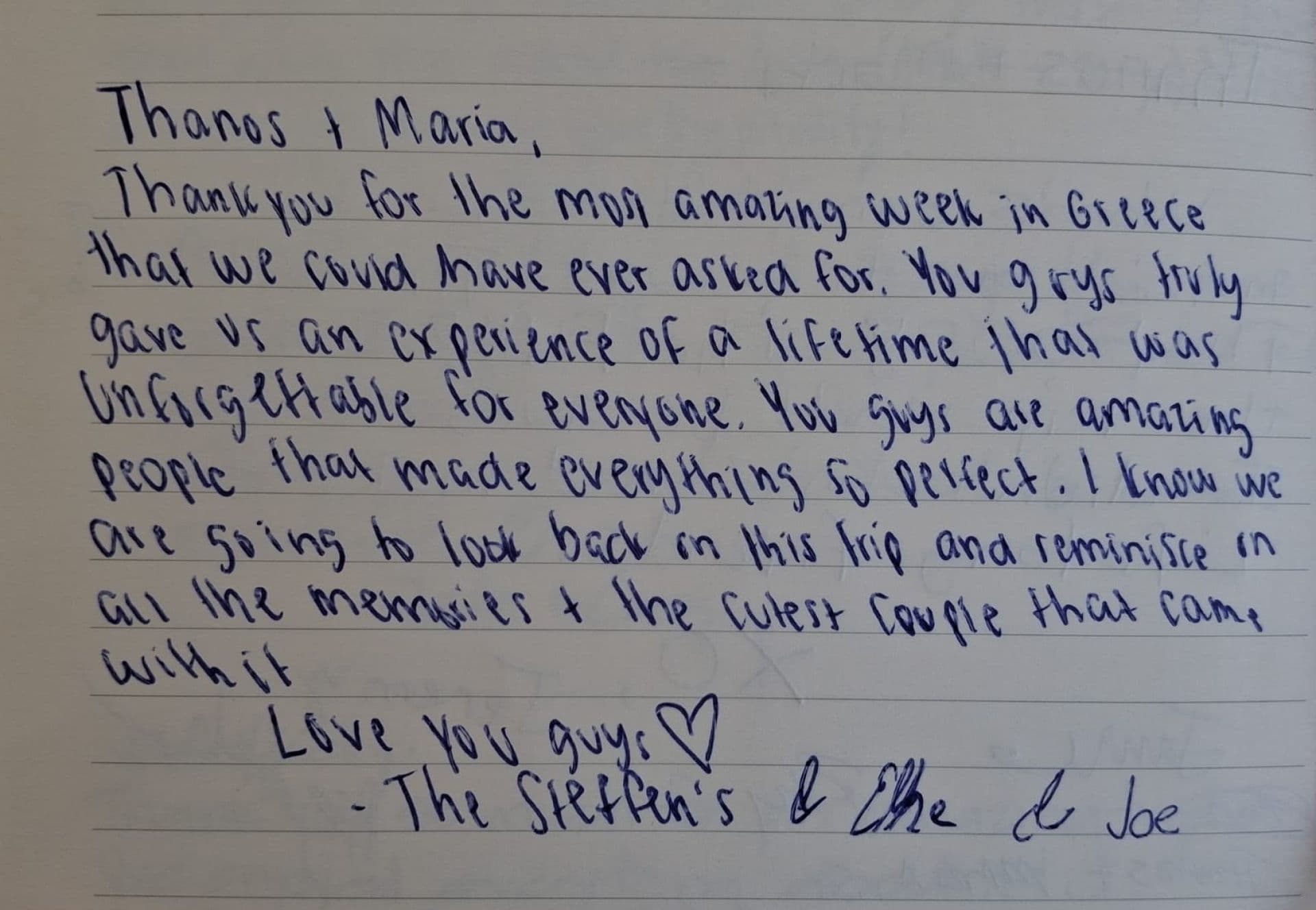My Blue heaven guest review