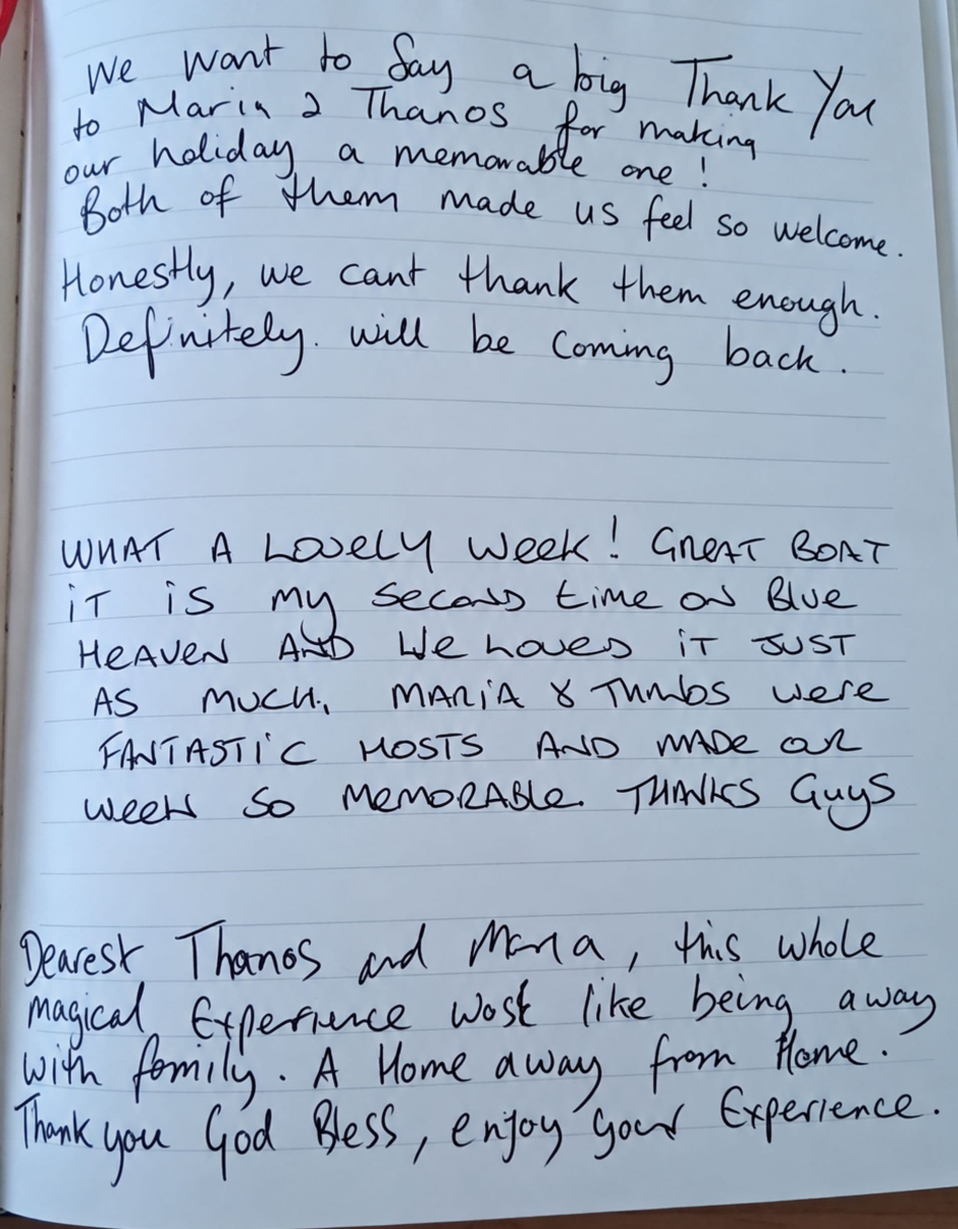 My Blue heaven guest review