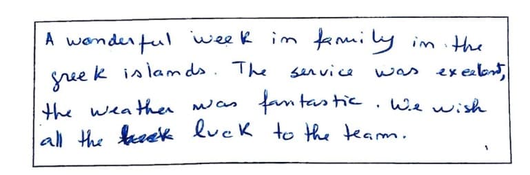 My Blue heaven guest review