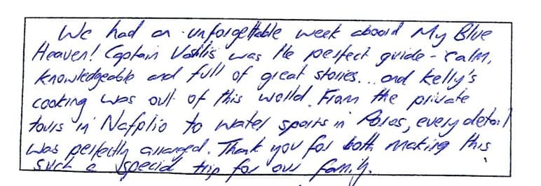 My Blue heaven guest review