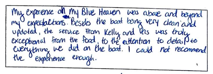 My Blue heaven guest review