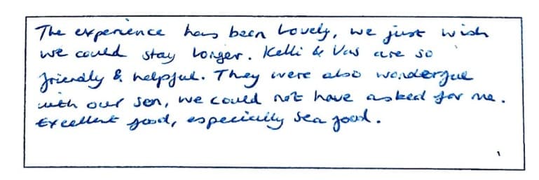 My Blue heaven guest review