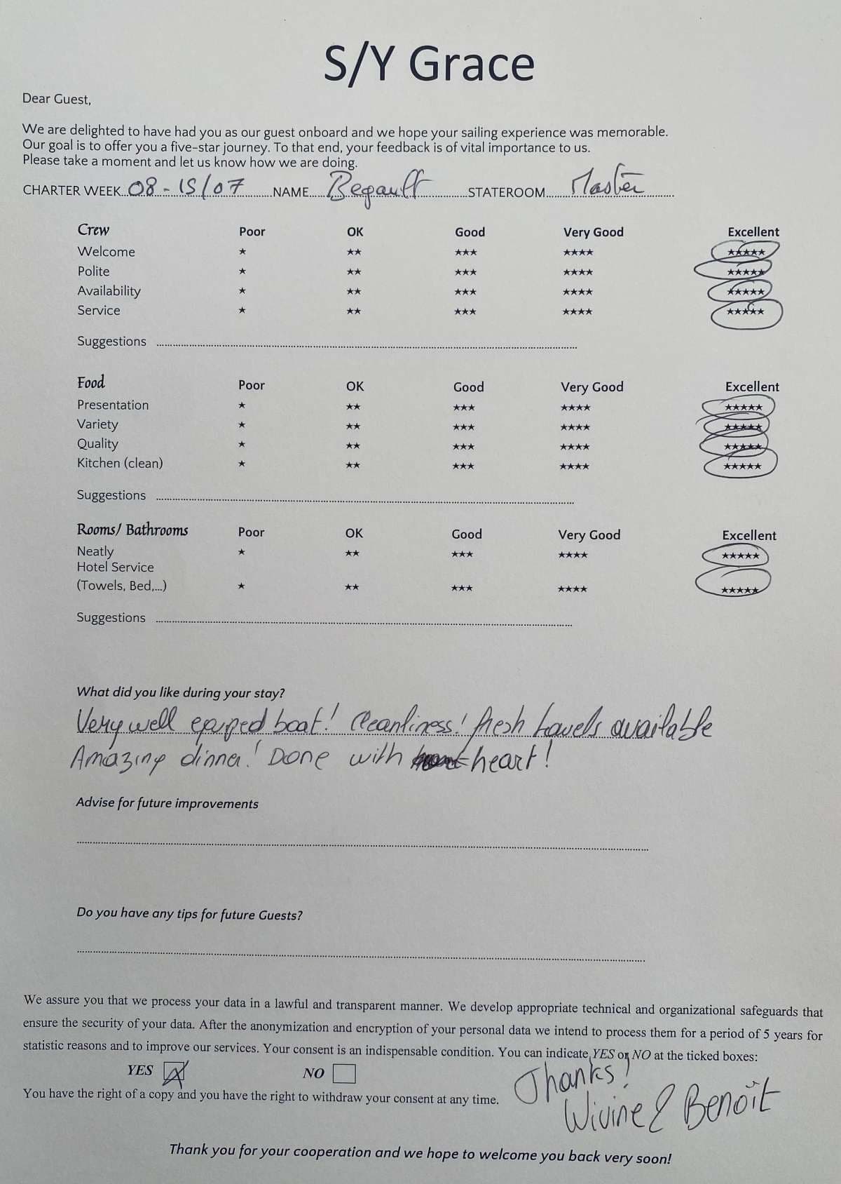 GRACE guest review