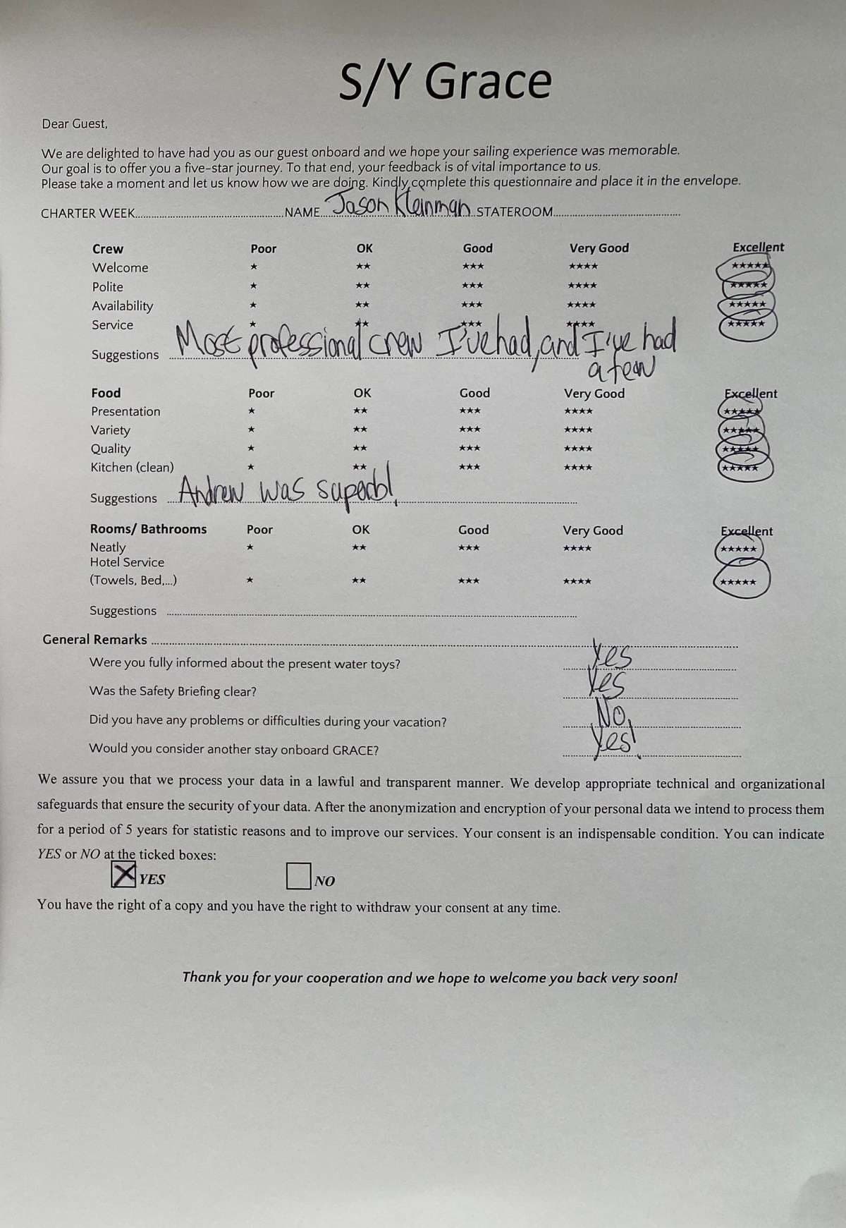 GRACE guest review