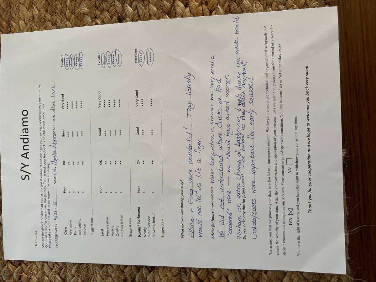 ANDIAMO guest review