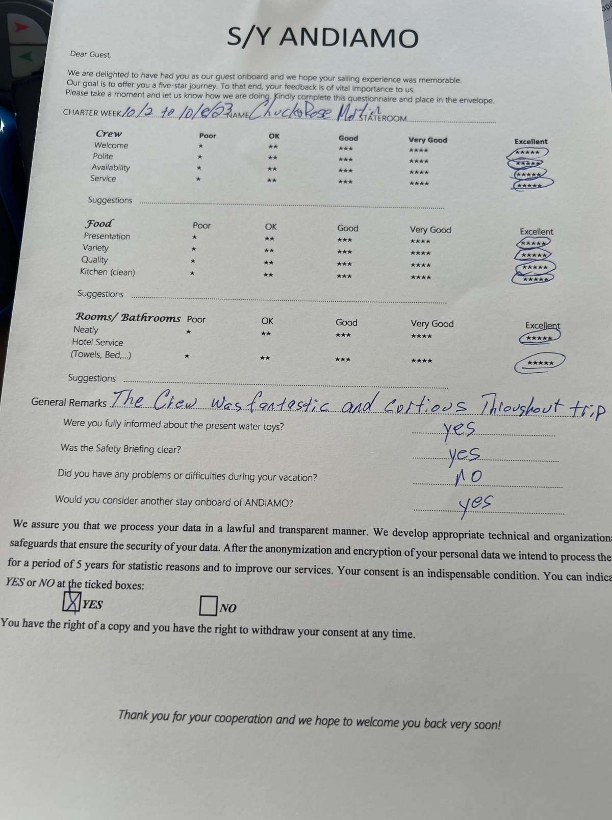 ANDIAMO guest review