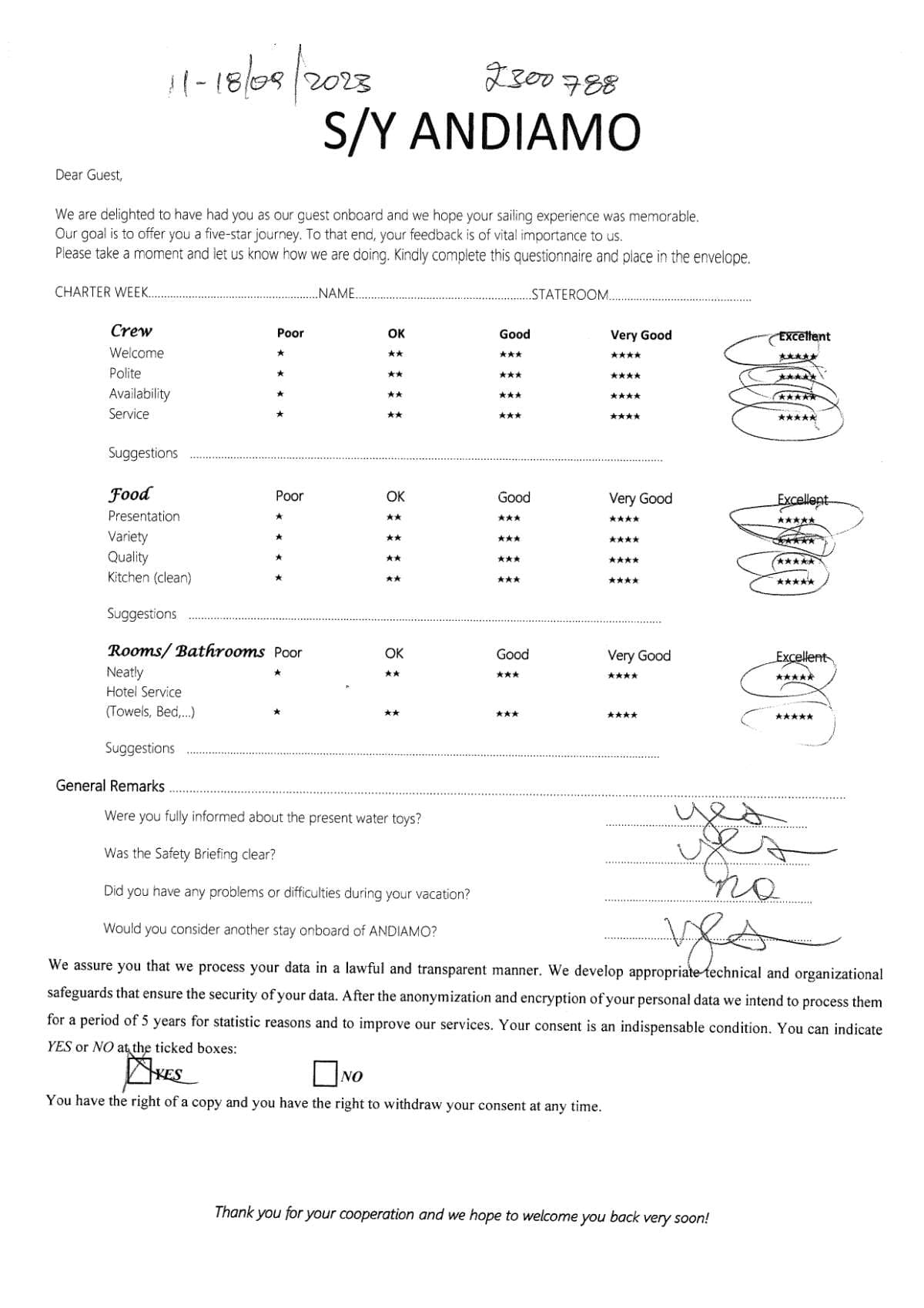 ANDIAMO guest review