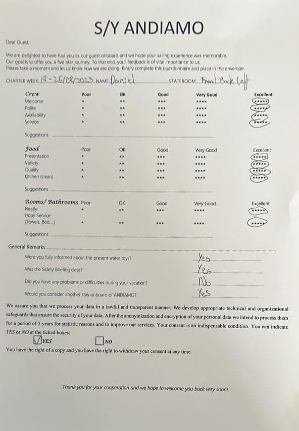 ANDIAMO guest review