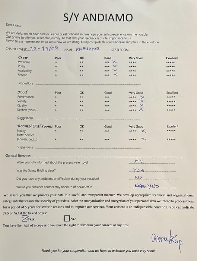 ANDIAMO guest review