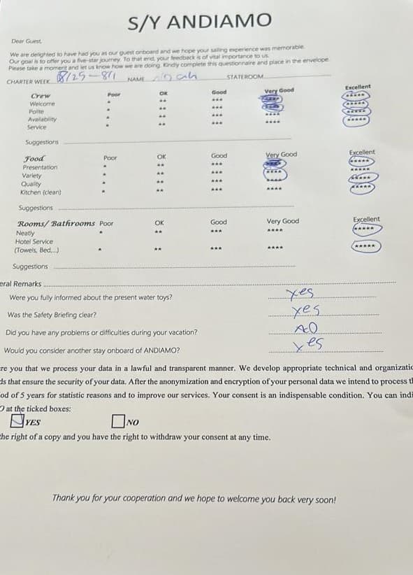 ANDIAMO guest review