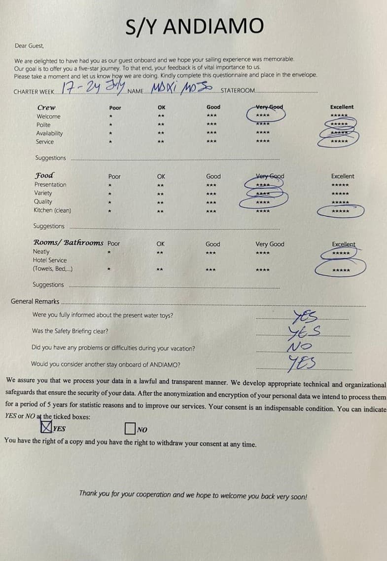 ANDIAMO guest review