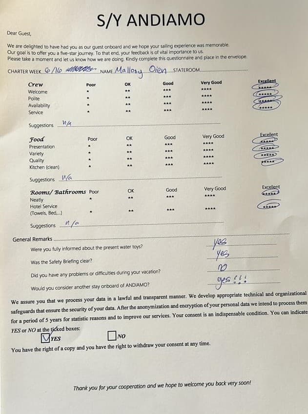 ANDIAMO guest review