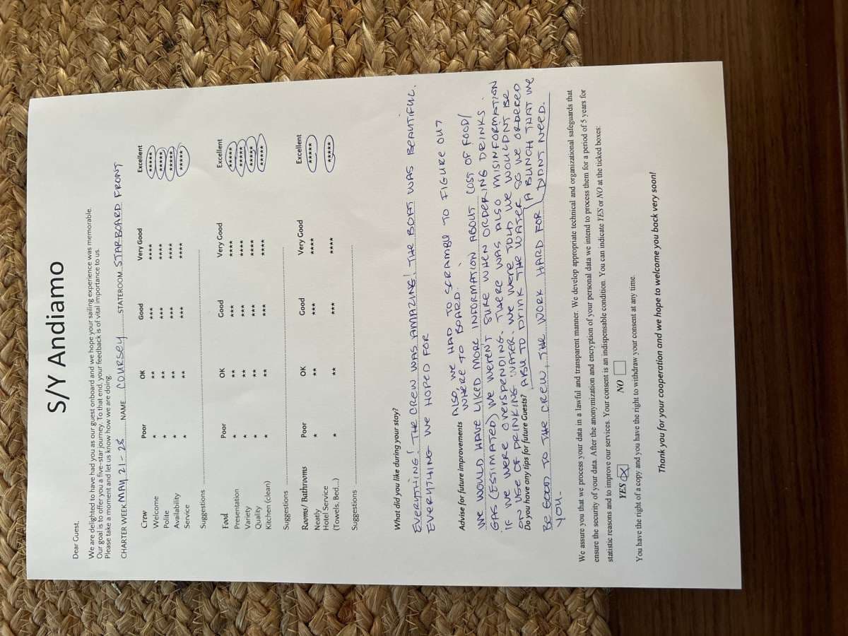 ANDIAMO guest review