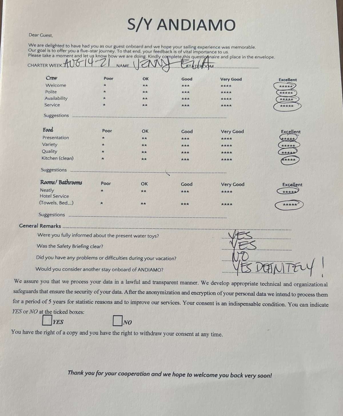ANDIAMO guest review
