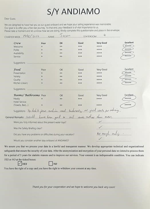 ANDIAMO guest review