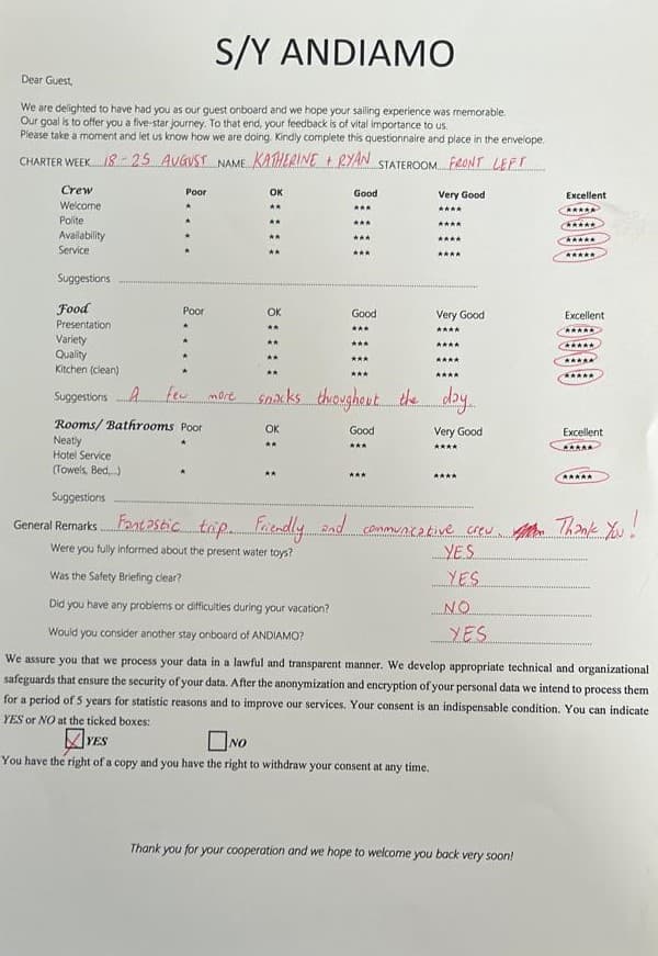ANDIAMO guest review