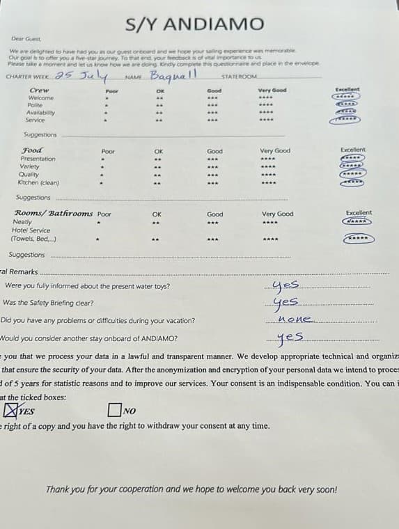 ANDIAMO guest review