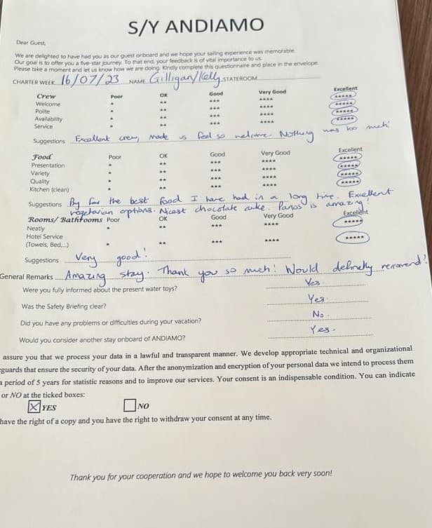 ANDIAMO guest review