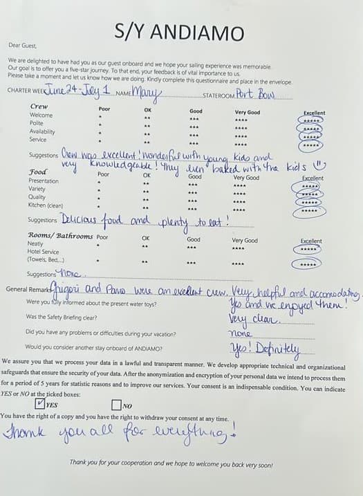 ANDIAMO guest review