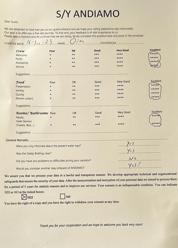 ANDIAMO guest review