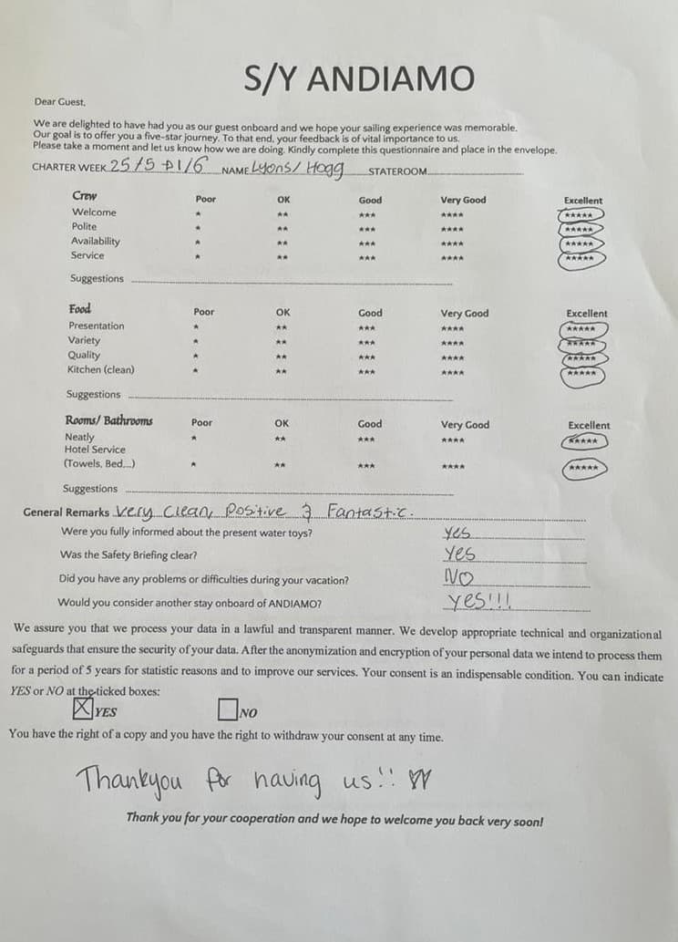 ANDIAMO guest review