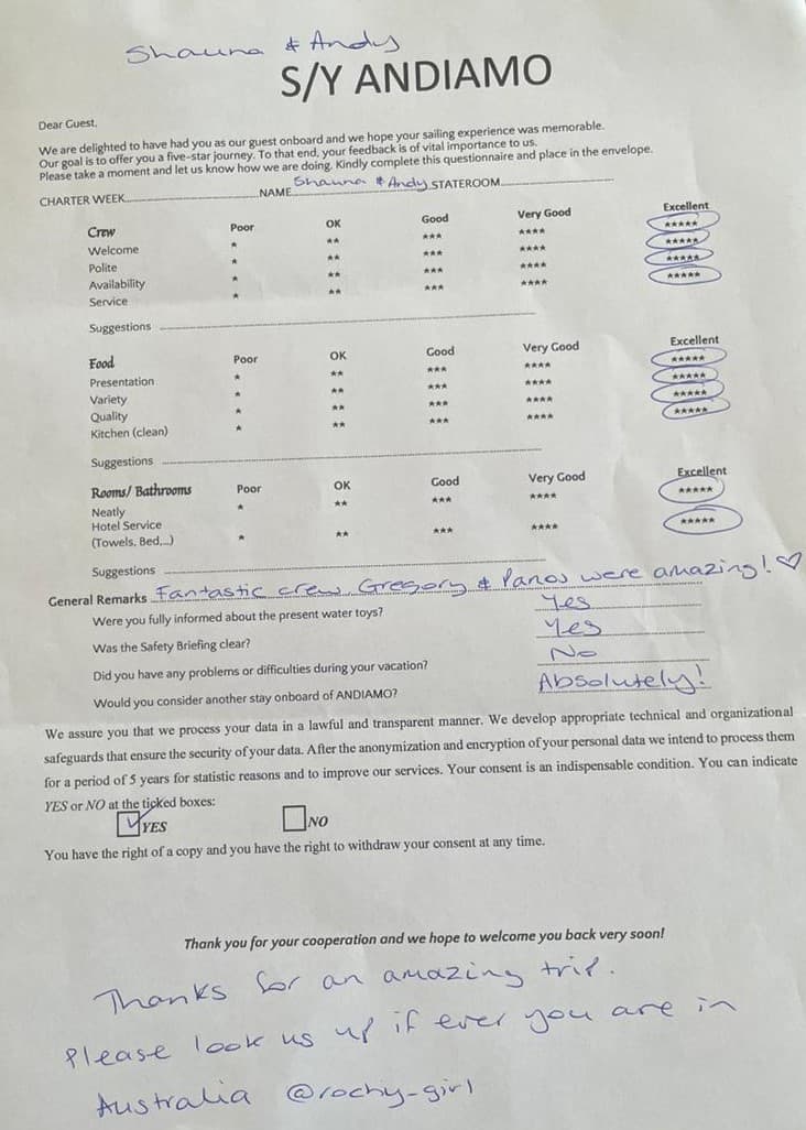 ANDIAMO guest review