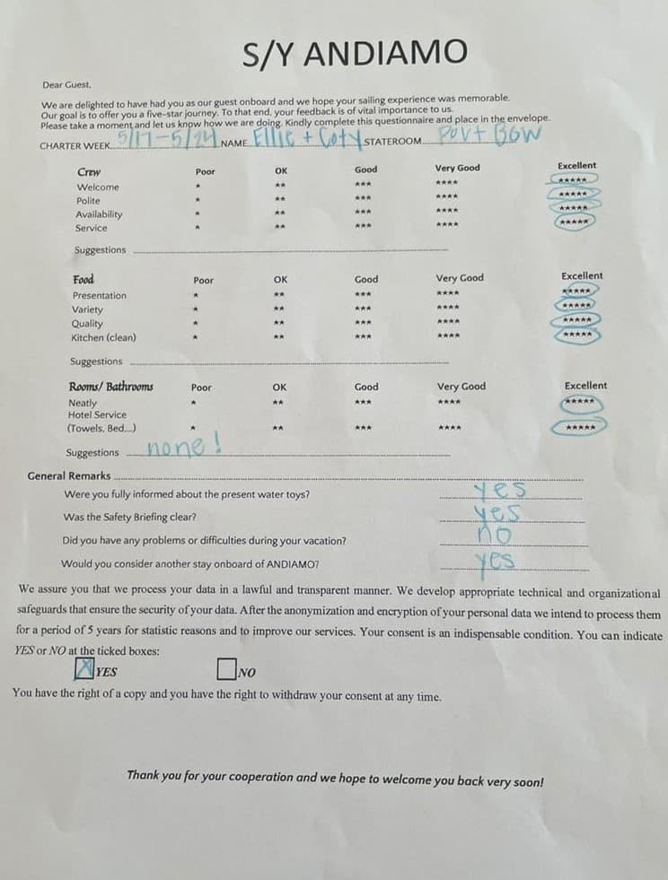 ANDIAMO guest review