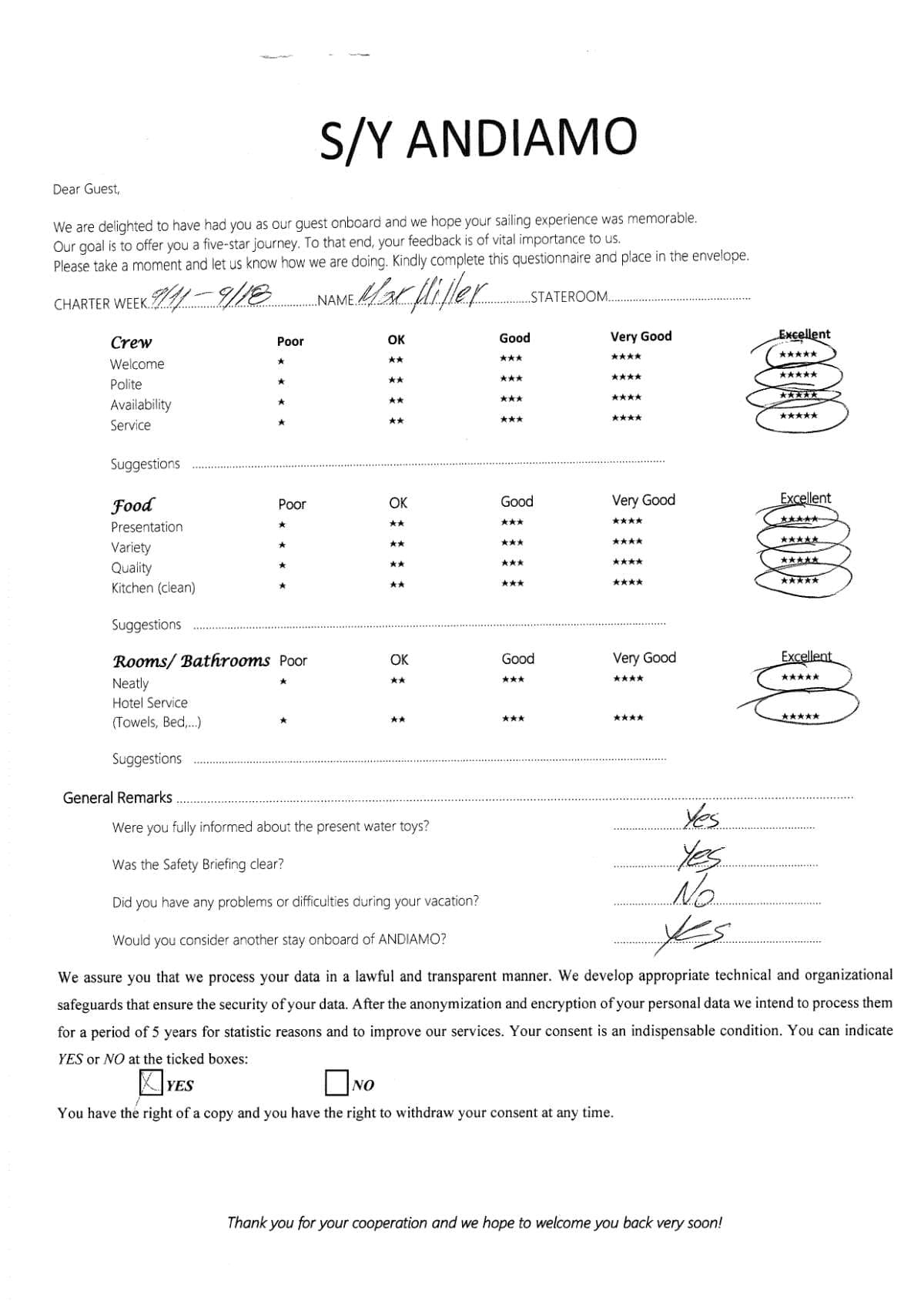 ANDIAMO guest review