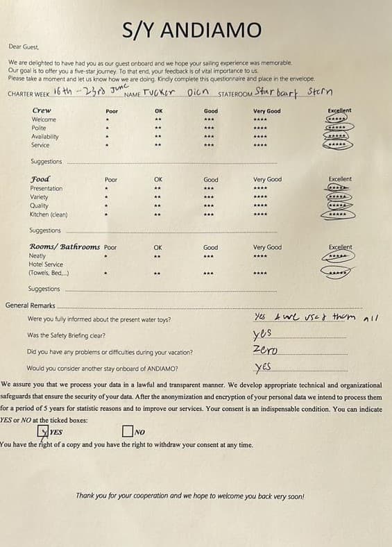 ANDIAMO guest review
