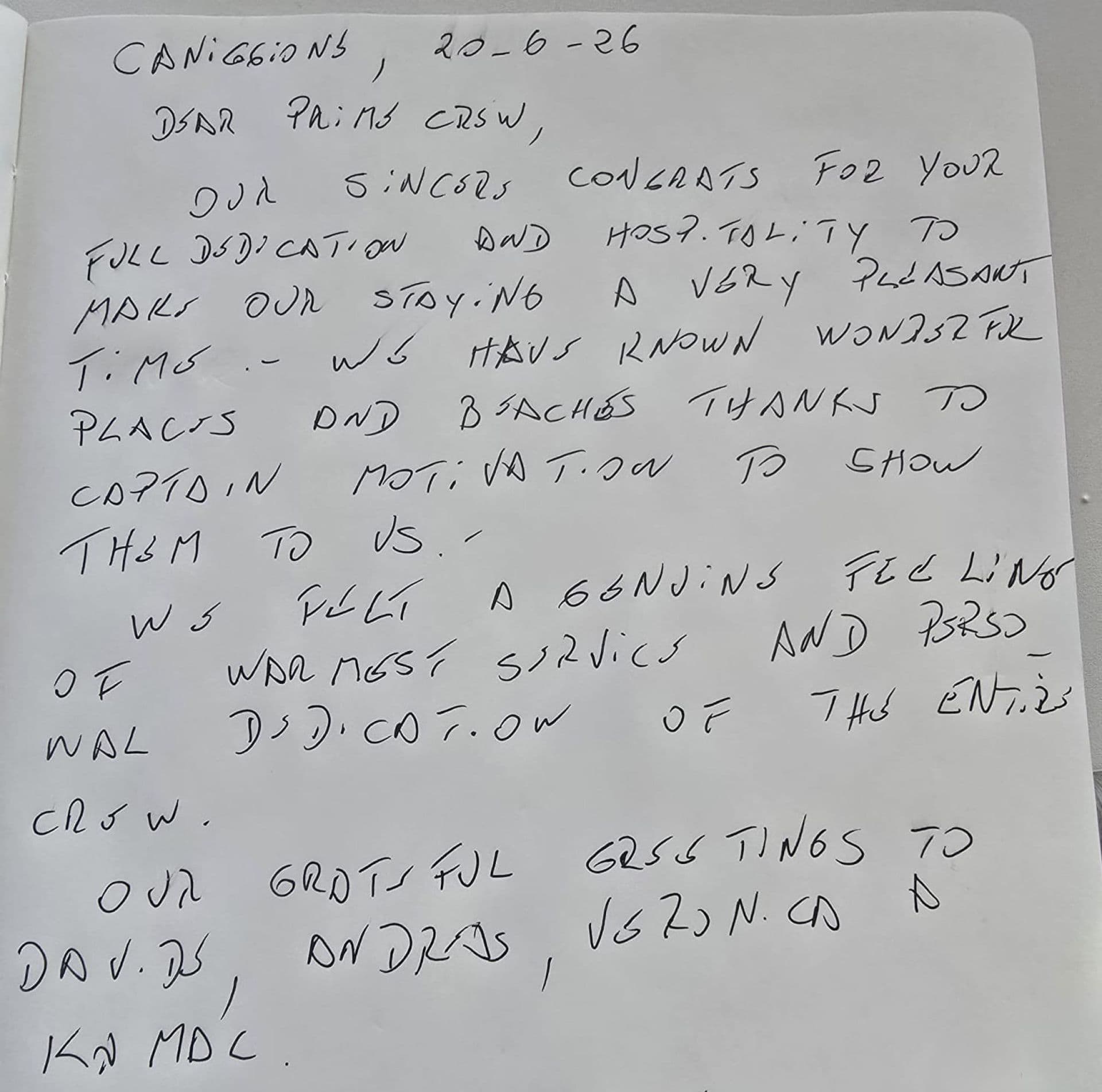 Prime guest review
