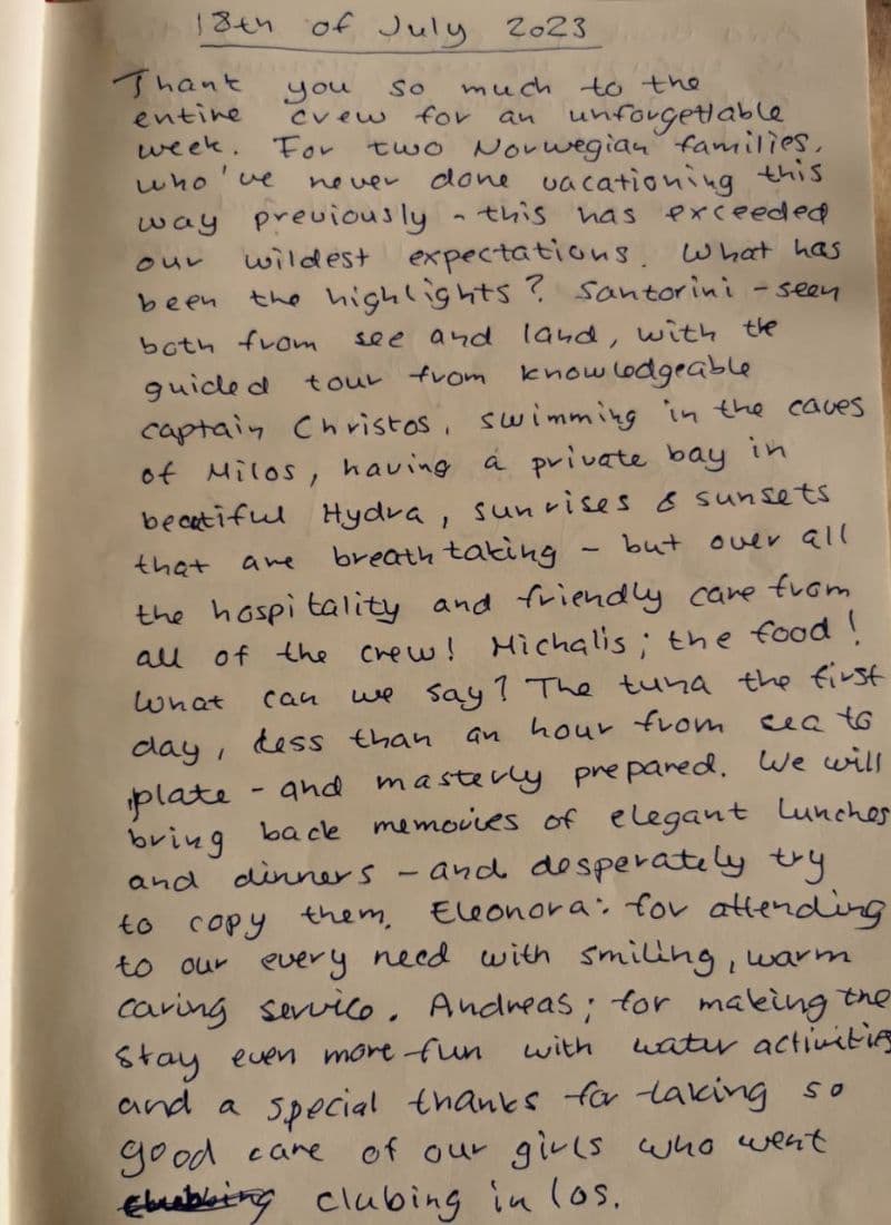 WHITE CAPS guest review
