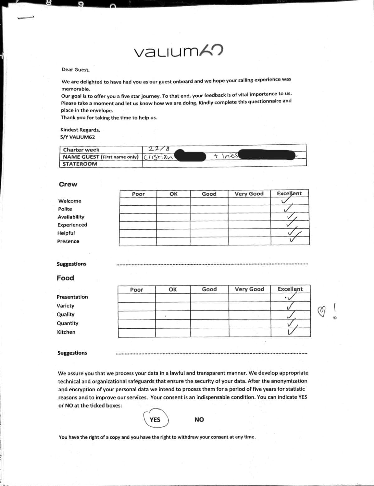 VALIUM62 guest review