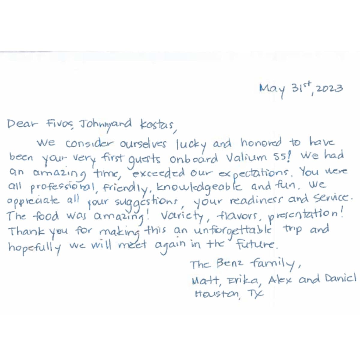 VALIUM 55 guest review