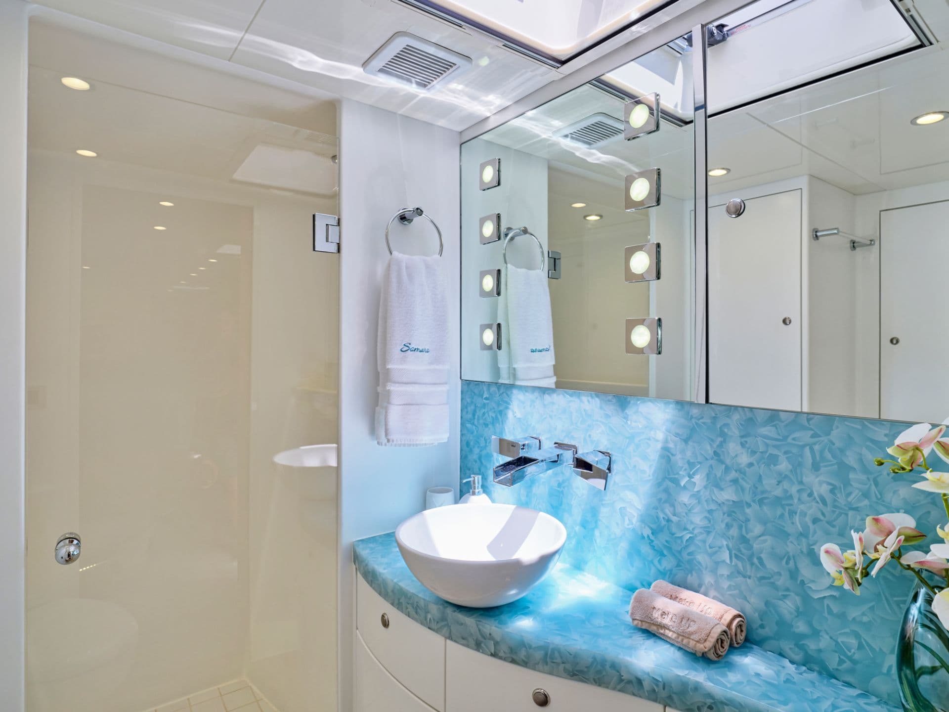 Guest cabin bathroom