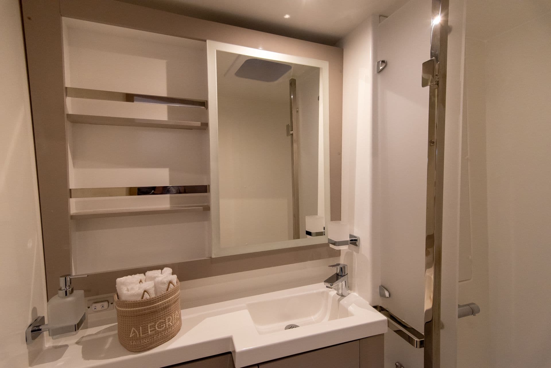 Guest cabin bathroom
