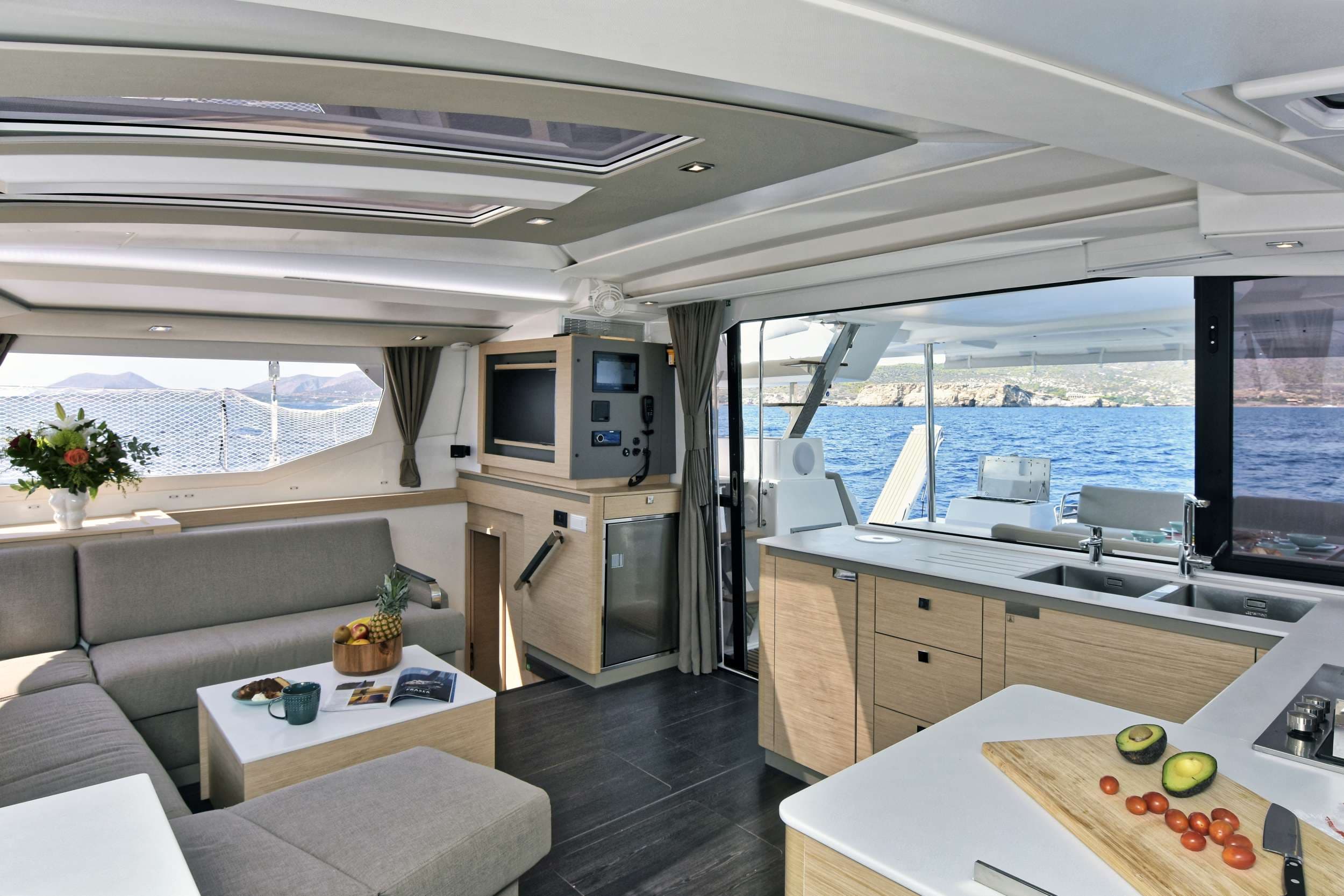 Main salon and galley